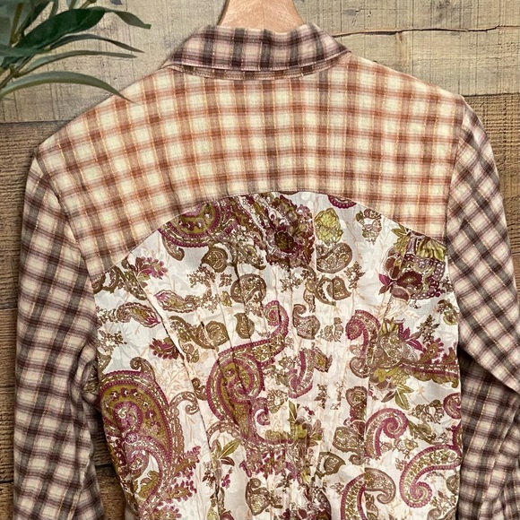 ARATTA (Anthro) Western Button Up Blouse👀LOOK AT THE BACK - Picture 12 of 15